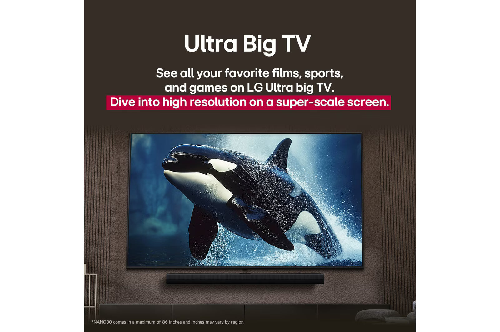 LG UHD 75NANO83A6A 75” Nano cell α7 Gen8 AI Processor 4K, 60Hz Native Refresh Rate Mahajan Electronics Online