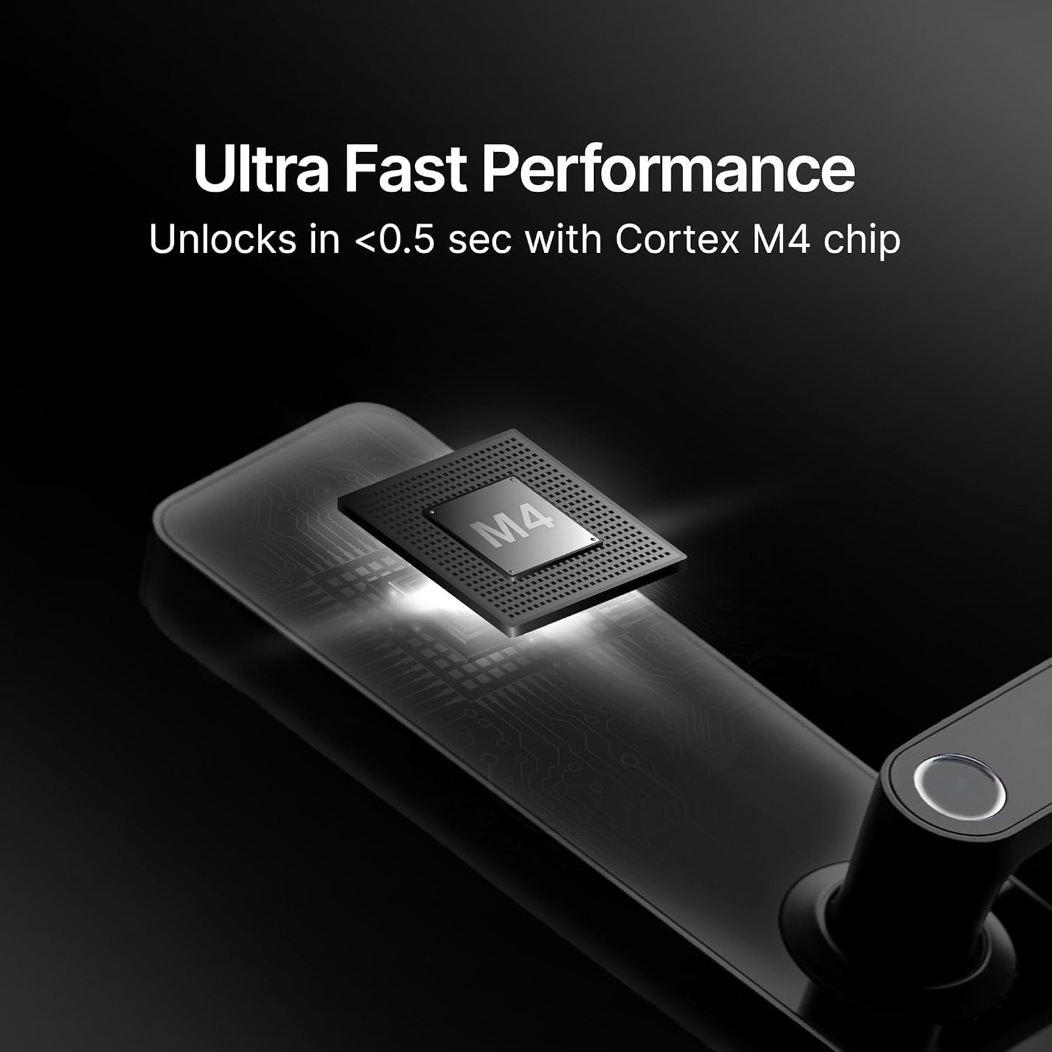 Qubo Smart Door Lock Optima from Hero Group | 4 Bolts | Fingerprint | PIN | Access Cards | Mechanical Key | Passage Mode | 2 Years Brand Warranty | (Black) OC-HLM11BL1 Mahajan Electronics Online