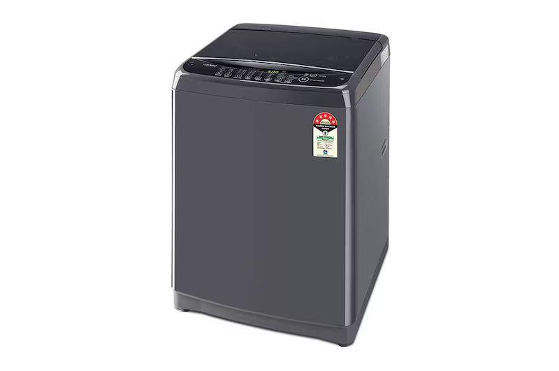 LG T80SNMB1Z 8 Kg Top Load Washing Machine | Smart Inverter Motor, TurboDrum, Auto Pre Wash, Soft Closing Door – Middle Black- Mahajan Electronics Online