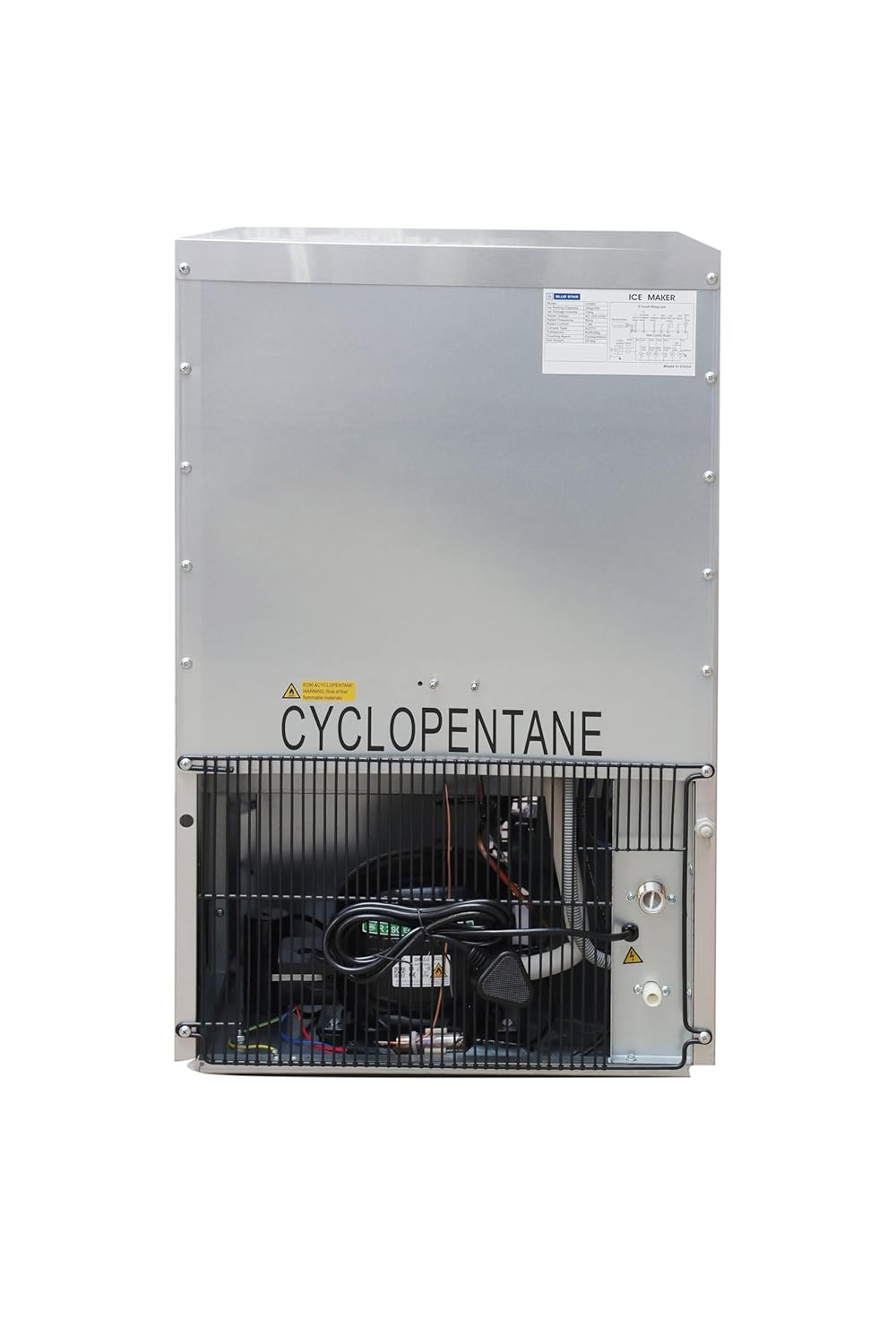 Blue Star ICM50 Ice Cube Machine with 50 kg Production and 10 KG storage capacity per 24 hours (ICM50, 50Kg)