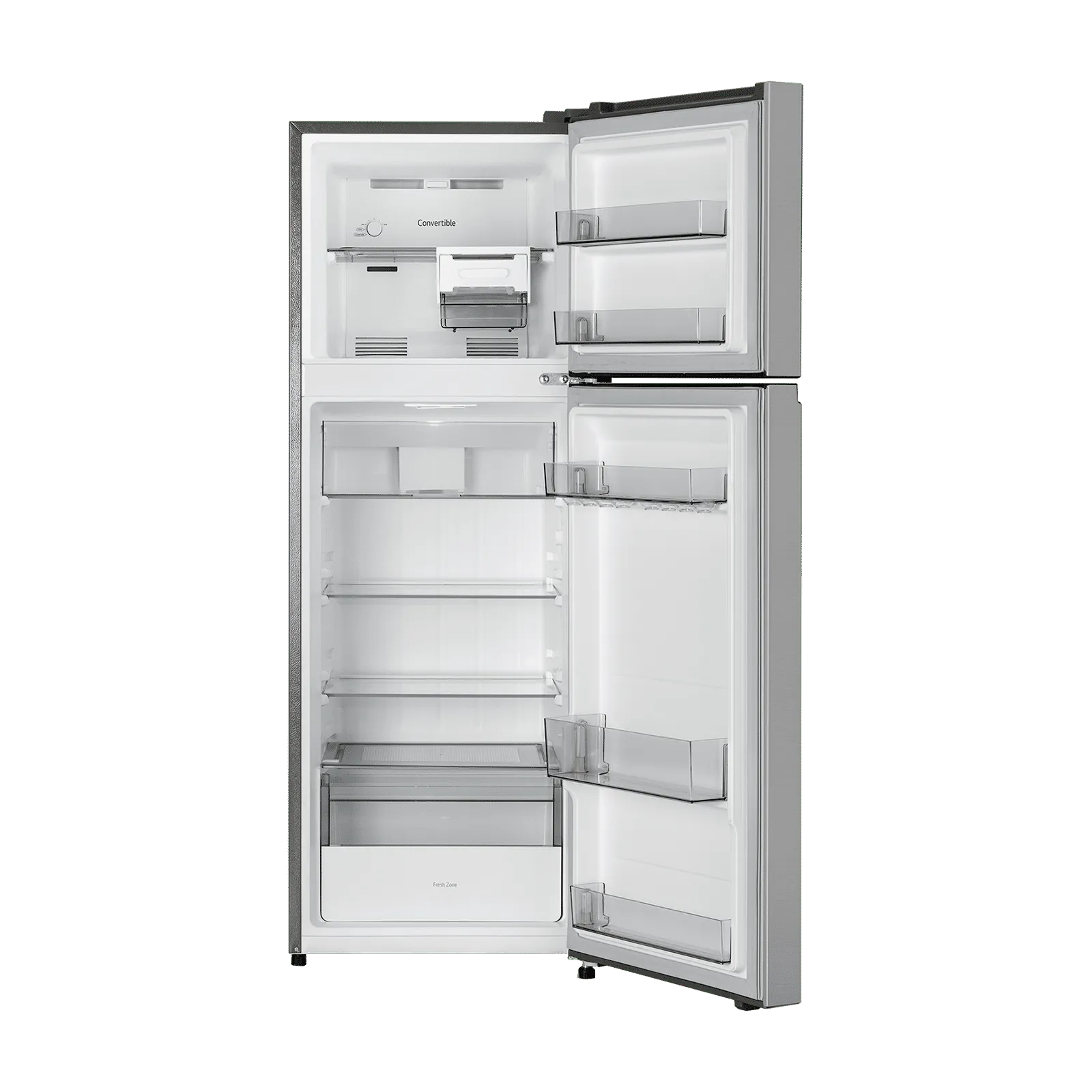 LG GLT2526XWPZ 251 Litres 2 Star Frost Free Double Door Convertible Refrigerator with Express Freeze ( Shiny Steel) (2026 Model)