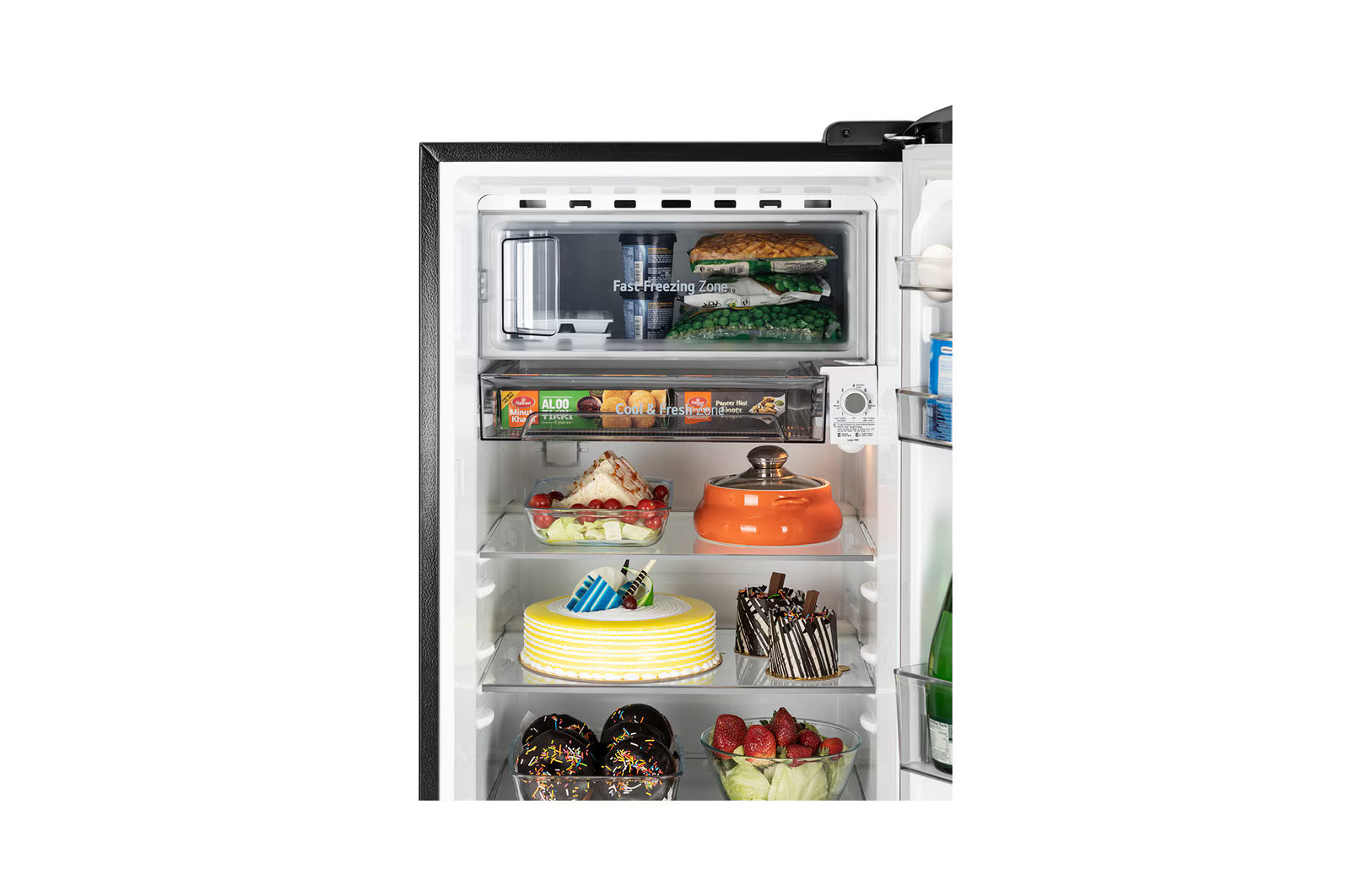 LG GLD2136ZHCP 201 L Single Door Refrigerator, Base Stand Drawer, Direct Cool, Smart Inverter Compressor, Clay Pink, 3 Star Mahajan Electronics Online