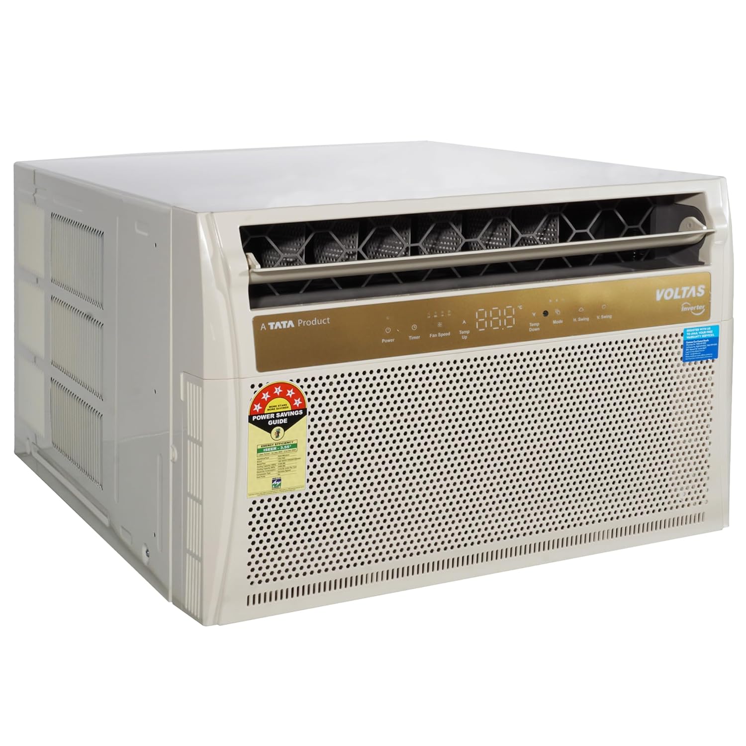 Voltas 185Inv Topaz 1.5 Ton 5 Star (2026) Inverter Window AC – Copper Condenser, R32 Refrigerant, High Ambient Cooling, Made in India-Online Mahajan Electronics