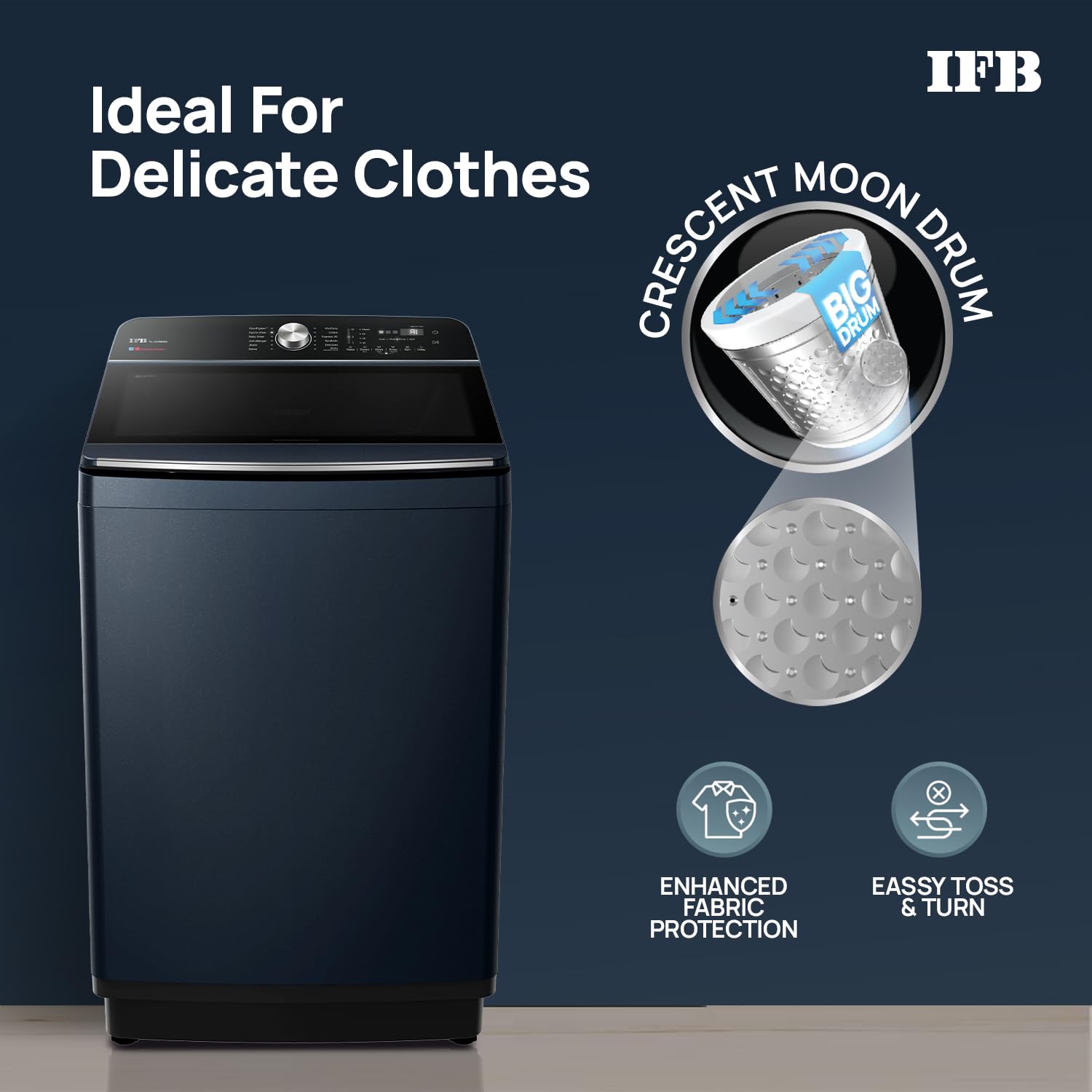 IFB TL-121RB2SID 12 kg Aqua Top Load Washing Machine Built-in Heater 720 rpm | Royal Blue
