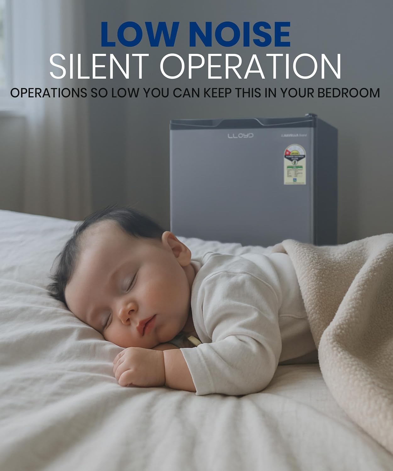 Lloyd GLDE111NMGCF 92 L Direct Cool Single Door 1 Star Refrigerator with Dedicated Freezer Section Big Bottle StorageFull Vegetable Box (Grey Metallic) Mahajan Electronics Online