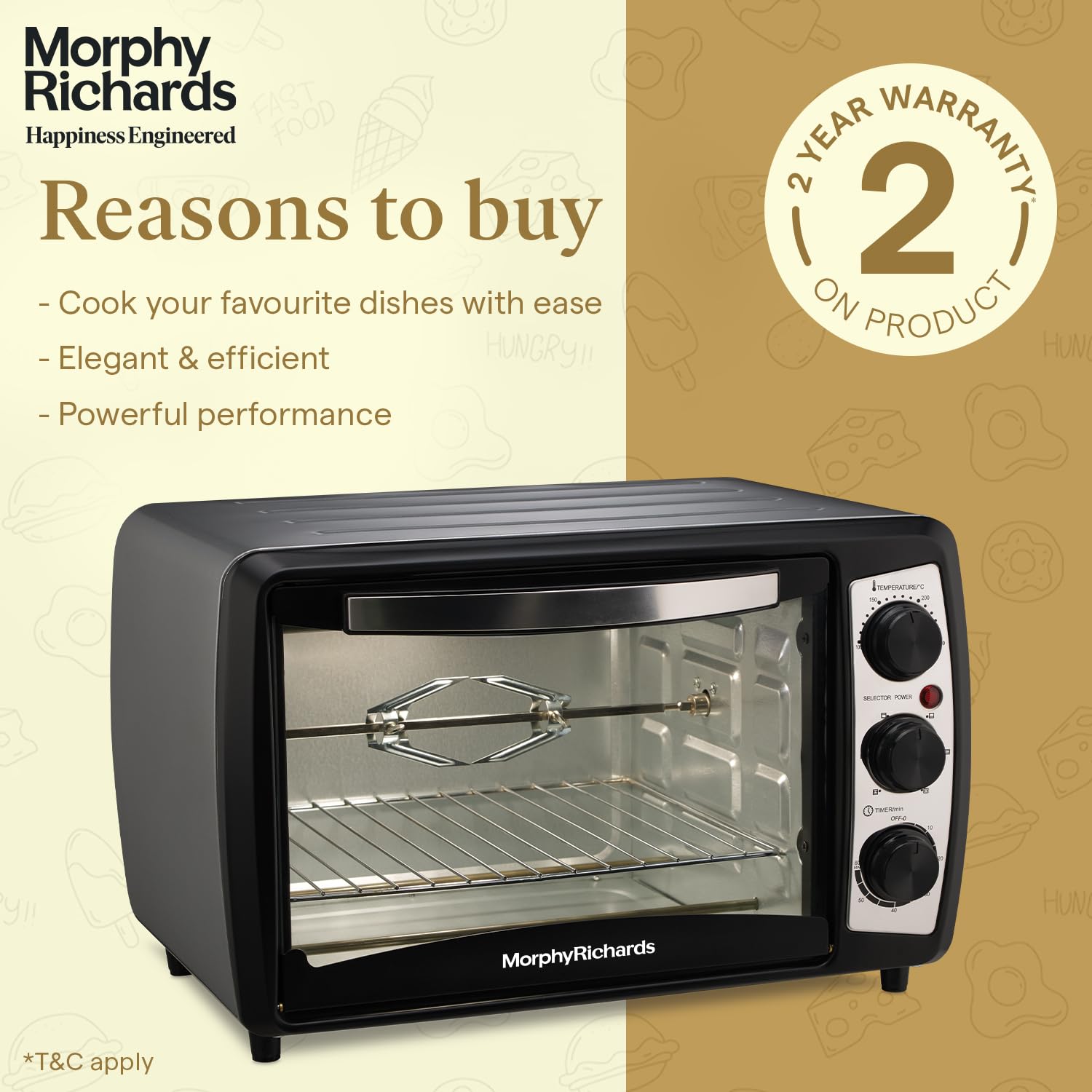 Morphy Richards 20R 20L Otg Oven For Kitchen, Cooking Range With Oven And Grill For Baking, Tandoor, Rotisserie Function, Manual, 1400 Watts Mahajan Electronics Online