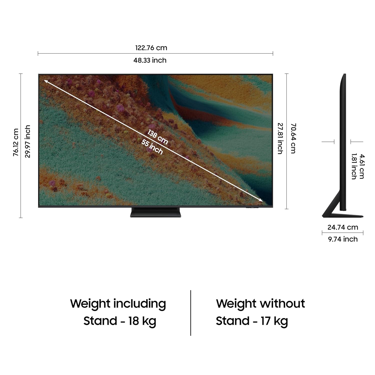 Samsung QA55QN85FAULXL 138 cm (55 inches) 4K Ultra HD Mini-LED Neo-QLED Smart TV Mahajan Electronics Online