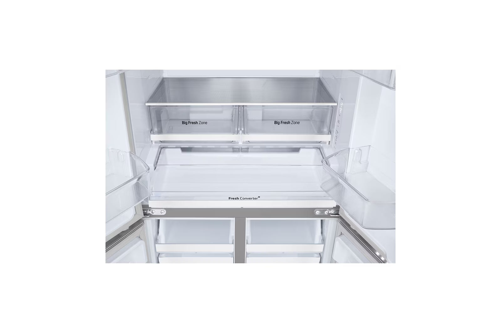 LG GV-B23FFLMB 574 L French Door Refrigerator – Steel Finish | Smart Inverter Compressor | Hygiene Fresh⁺ Mahajan Electronics