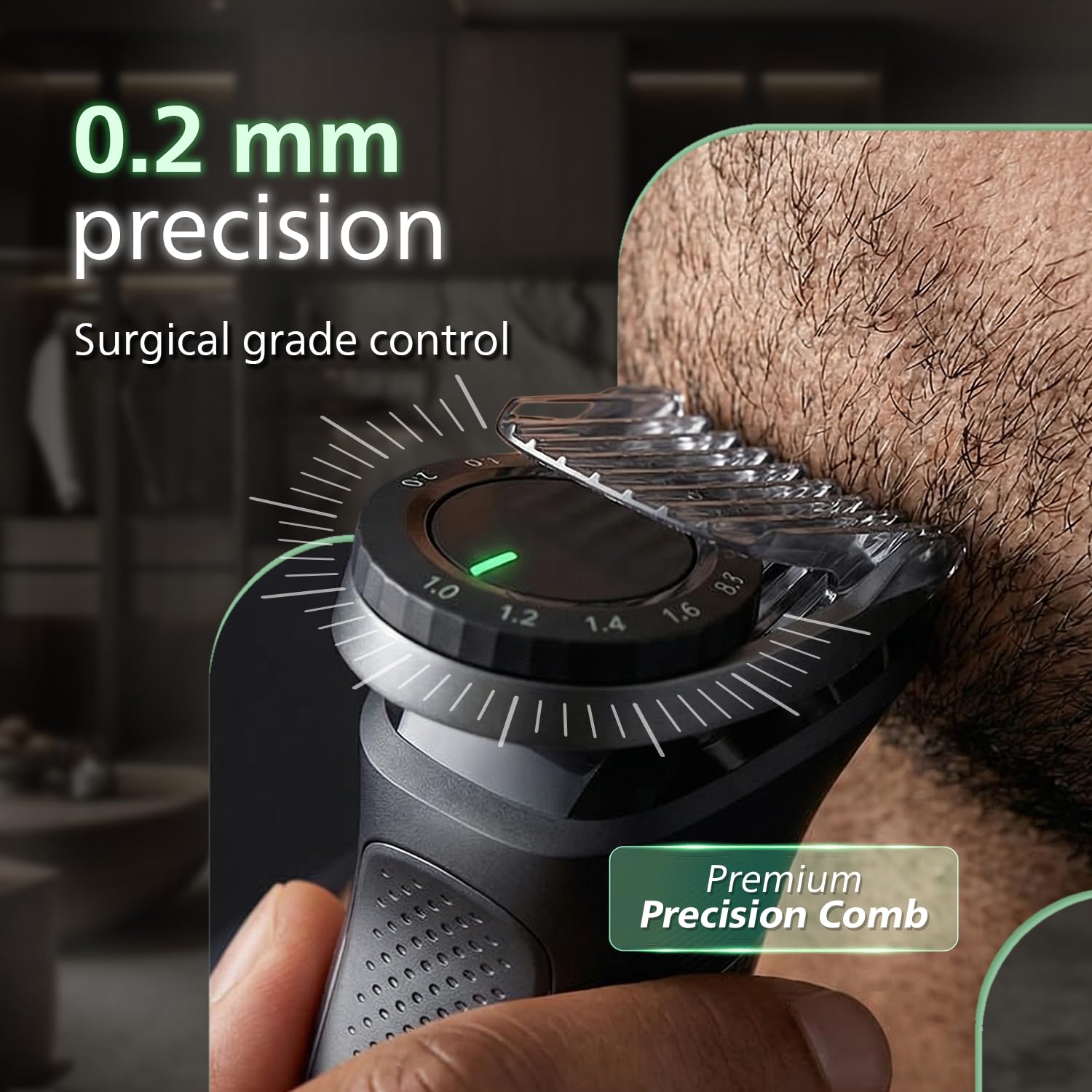 Philips MG7922 India's No.1 Men's Trimmer* | Ultimate Precision | BeardSense Technology- Scans 125x/sec, adapts to density | All-in-One Full body Grooming Kit | 120min runtime | IPX7 | 5yr warranty* Philips