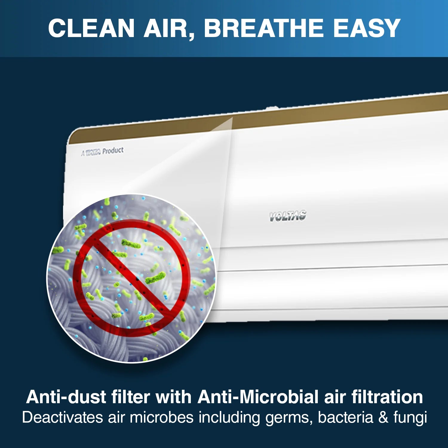 Voltas Inverter AC, 1 Ton 3 star - 123Inv Vertis Elite Gold Copper Condenser | Turbo Mode | R32 Refrigerant Mahajan Electronics ONline