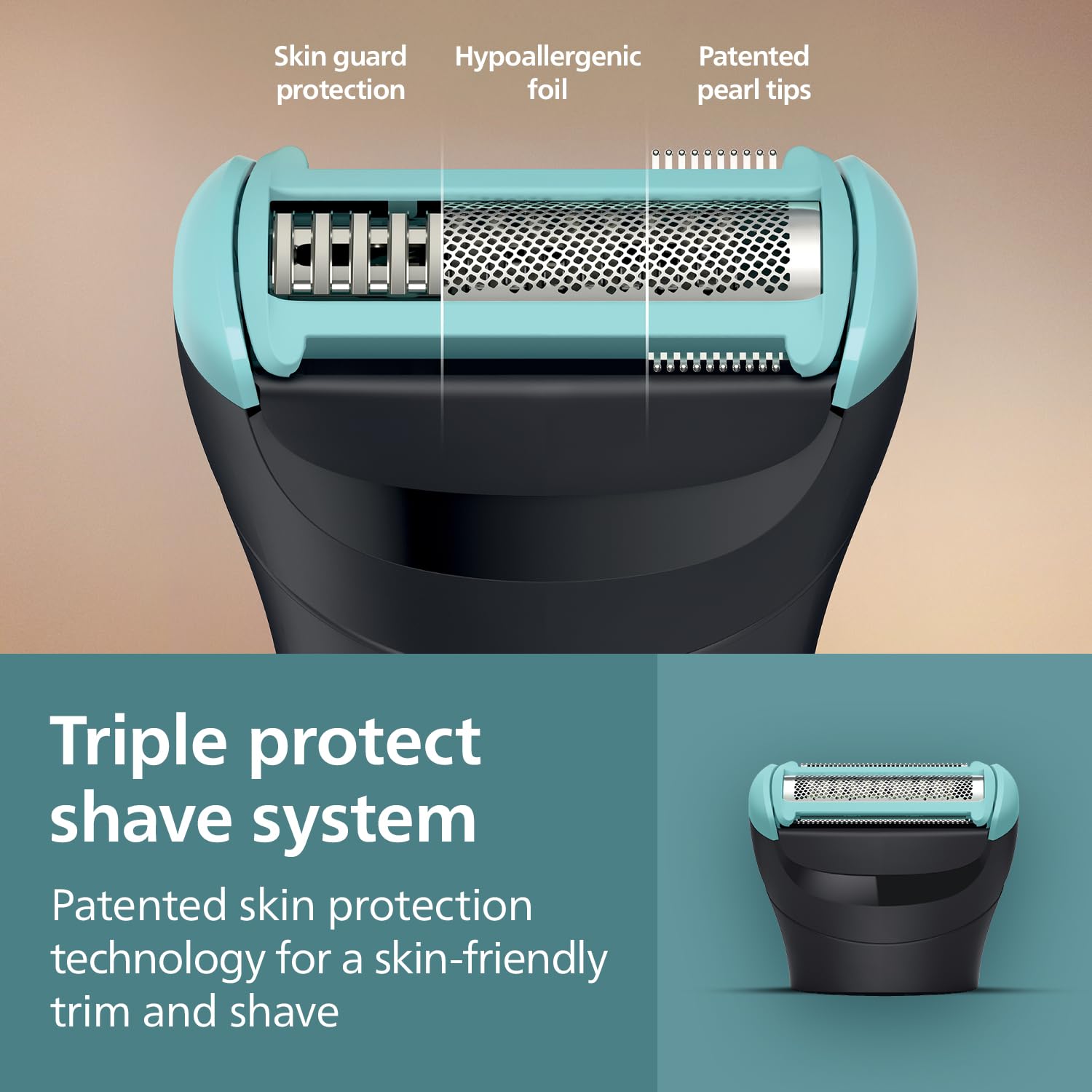 Philips BG5475 Body & Balls Trimmer for Men Private Parts | Back Attachment | Clinically Tested on Sensitive Skin | Skin Safe Intimate Grooming | 100% Showerproof | 100min runtime | 5yrs* Warranty Philips