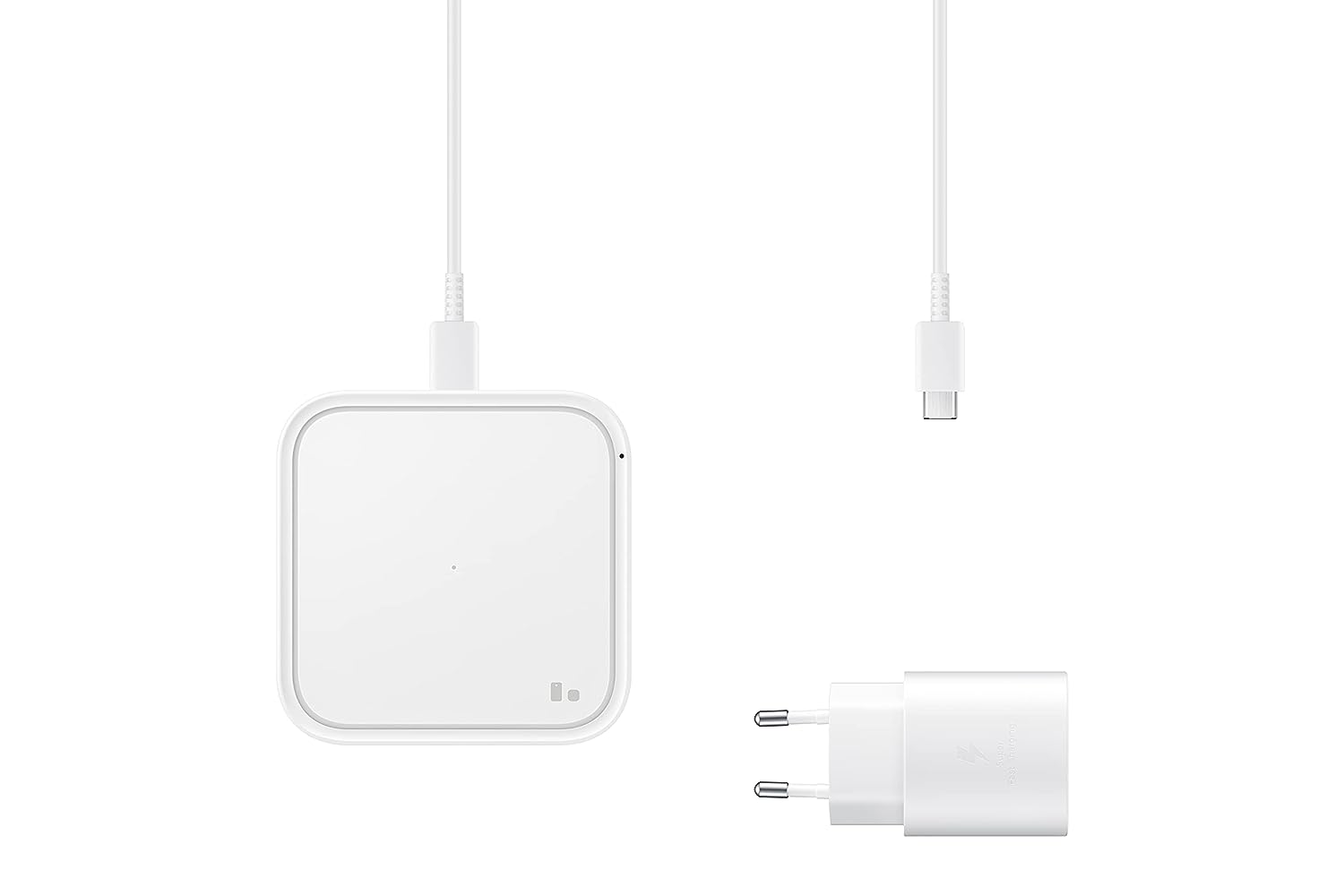 Samsung Original 15W Single Port Type - C Super Fast Wireless Charger (Cable not Included), White - Mahajan Electronics Online