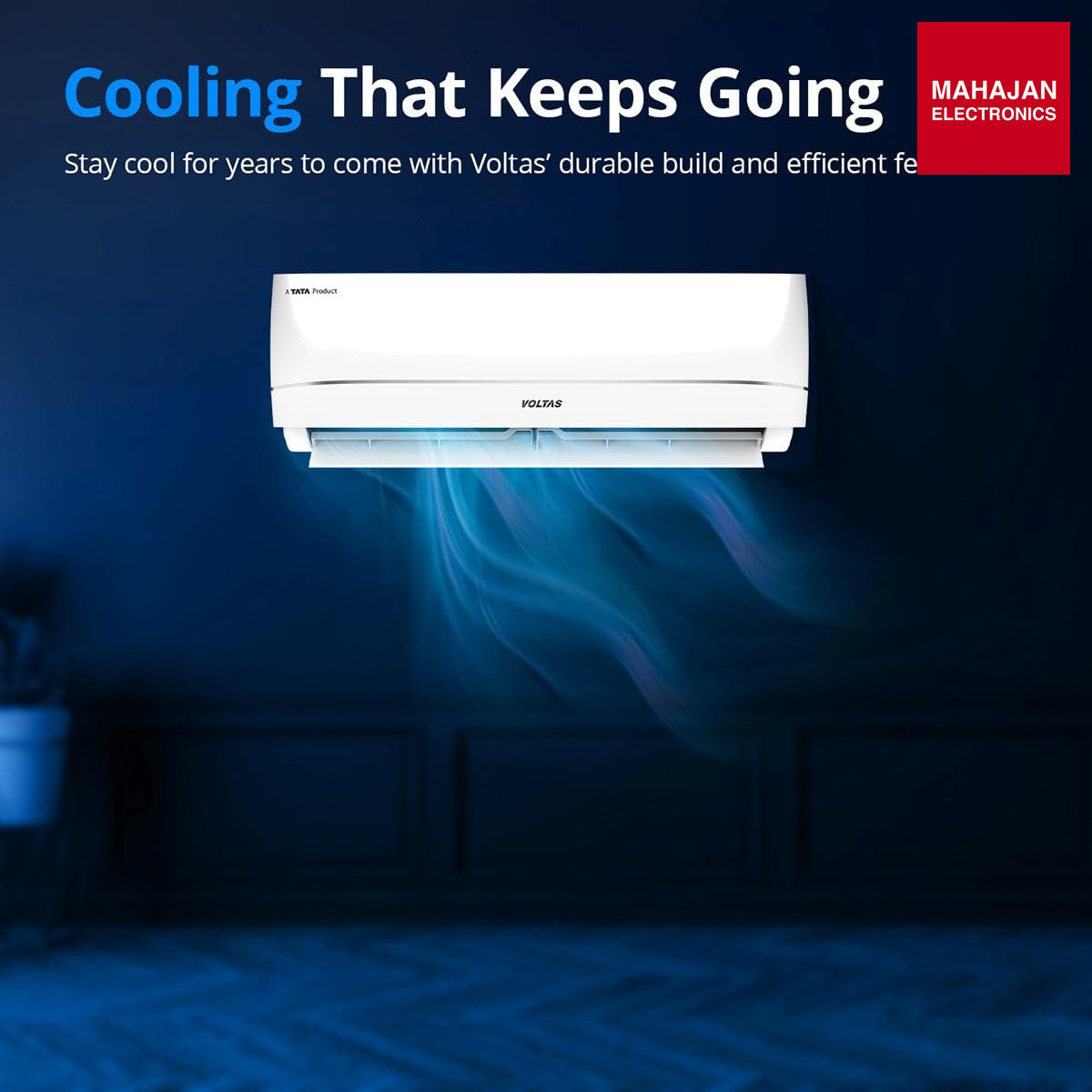 Voltas 183Inv VECTRA ZENITH SILVER (2026 Series) 1.5 Ton 3 Star Inverter Split AC – 5-in-1 Adjustable Mode, Copper Coil, Anti-Dust Filter, High Ambient Cooling – Mahajan Electronics Online.