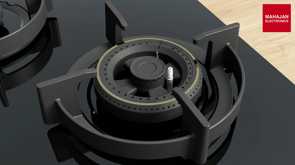 Bosch PNH9O6G20I Series 6 Gas hob 90 cm Tempered glass, Black – Mahajan Electronics Online.