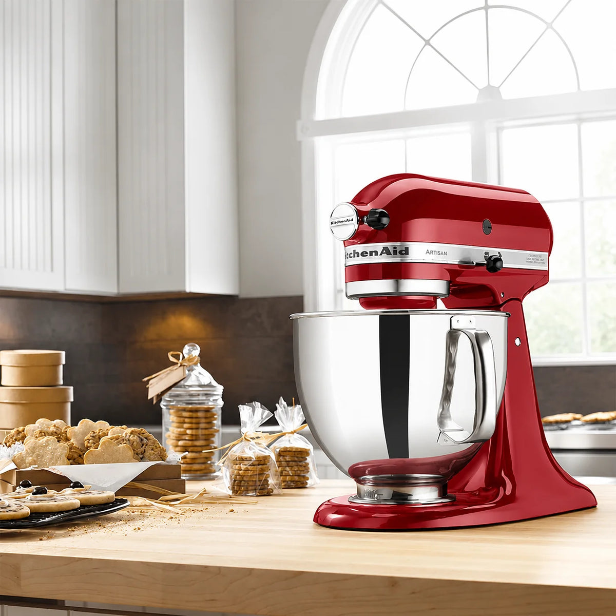 KitchenAid 4.8L Artisan Tilt-Head Stand Mixer – Empire Red (14544) KitchenAid
