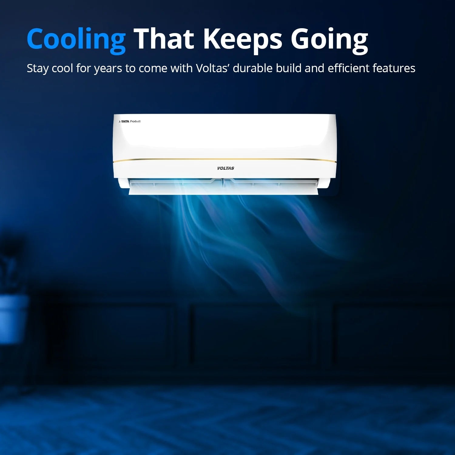 Voltas 183Inv Vertis Zenith Gold-1 1.5 Ton 3 Star Inverter Split AC (2026 Series) Mahajan Electronics Online