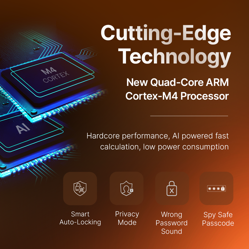 QUBO-SMART DOOR LOCK-NOVA COPPER (OC-HLM07CU1) Mahajan Electronics Online