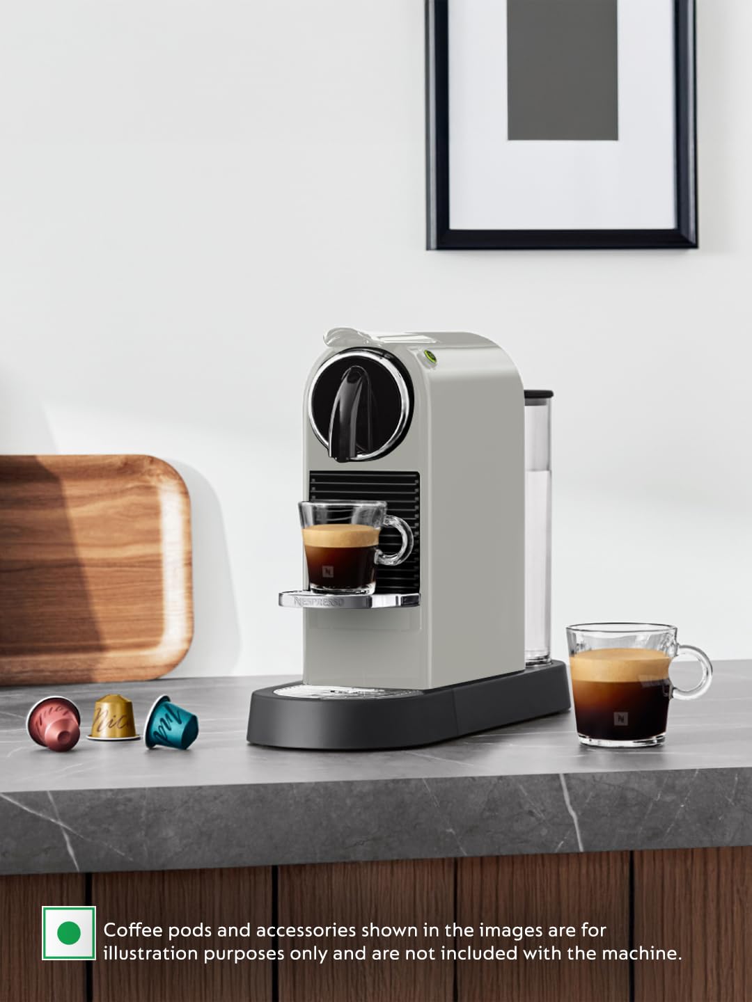 Nespresso CitiZ Coffee Machine (White)|One-Touch Brewing|40ml Espresso & 110ml Lungo |Coffee Machine for Home Nespresso