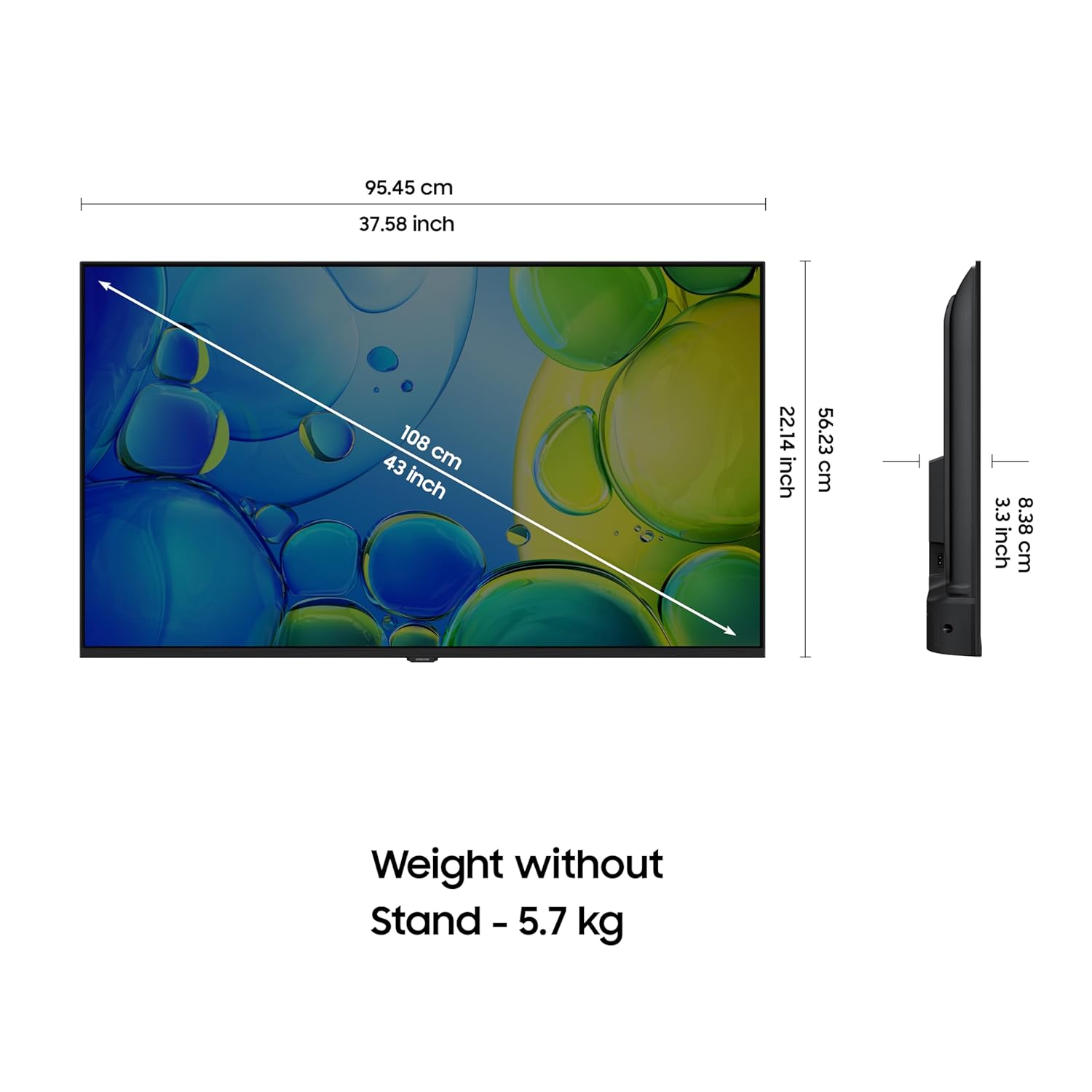 Samsung UA43F5500FUXXL 108 cm (43 inches) FHD Smart LED TV Mahajan Electronics Online