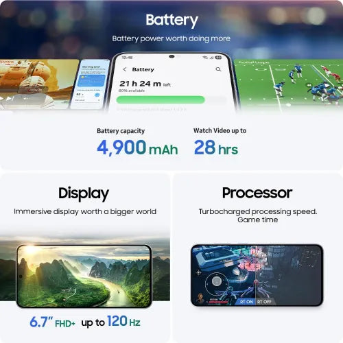 Samsung Galaxy S25 FE 5G (8GB RAM/ 512GB Storage) Galaxy AI | 7x OS Upgrades | AMOLED 120Hz FHD+ Display (Jet Black) Mahajan Electronics Online