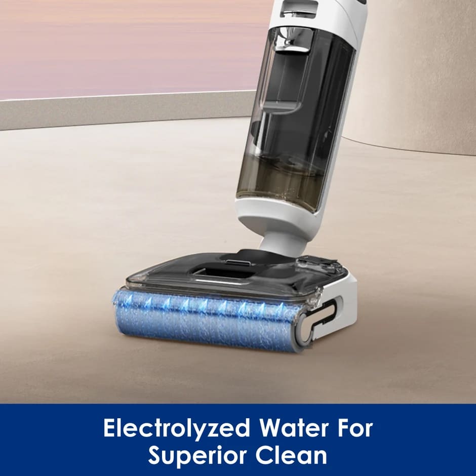 Tineco Floor One S6 Stretch Max Cordless Wet Dry Vacuum Cleaner, 180°Lay-Flat Smart Vacuum Mop, 45 Minutes Long Runtime 158℉ Flashdry Self-Cleaning Tineco