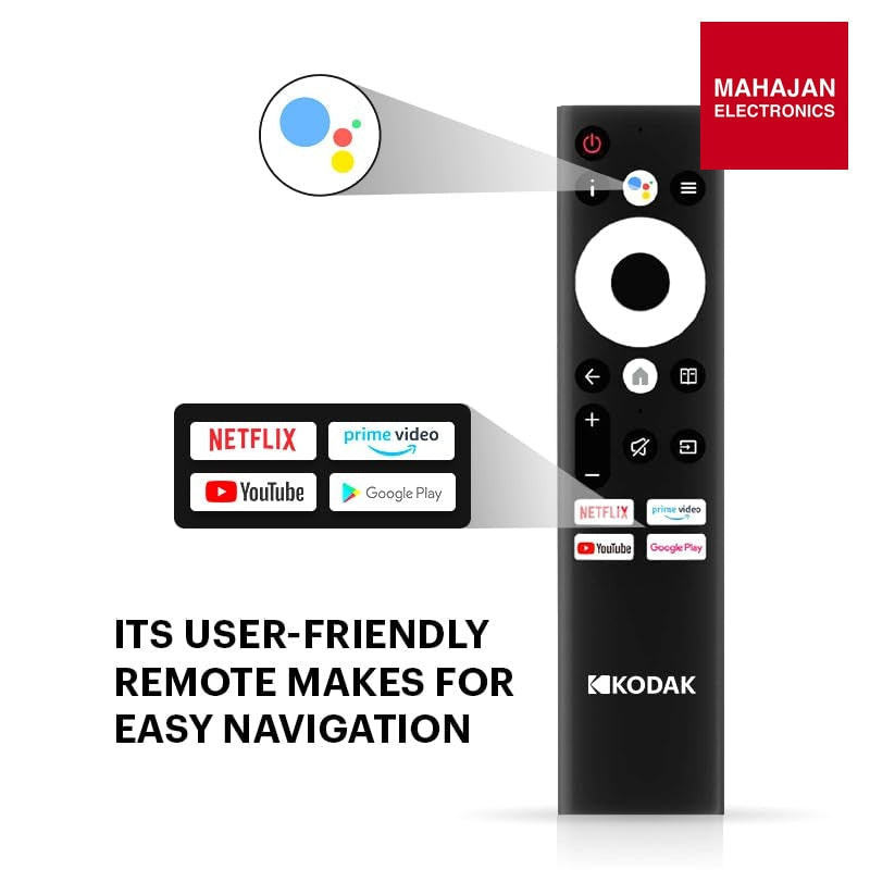 KODAK 55MT5022 139 cm (55 inch) QLED Ultra HD (4K) Smart Google TV HDR 10+ & 40W Sound Output – Mahajan Electronics Online.