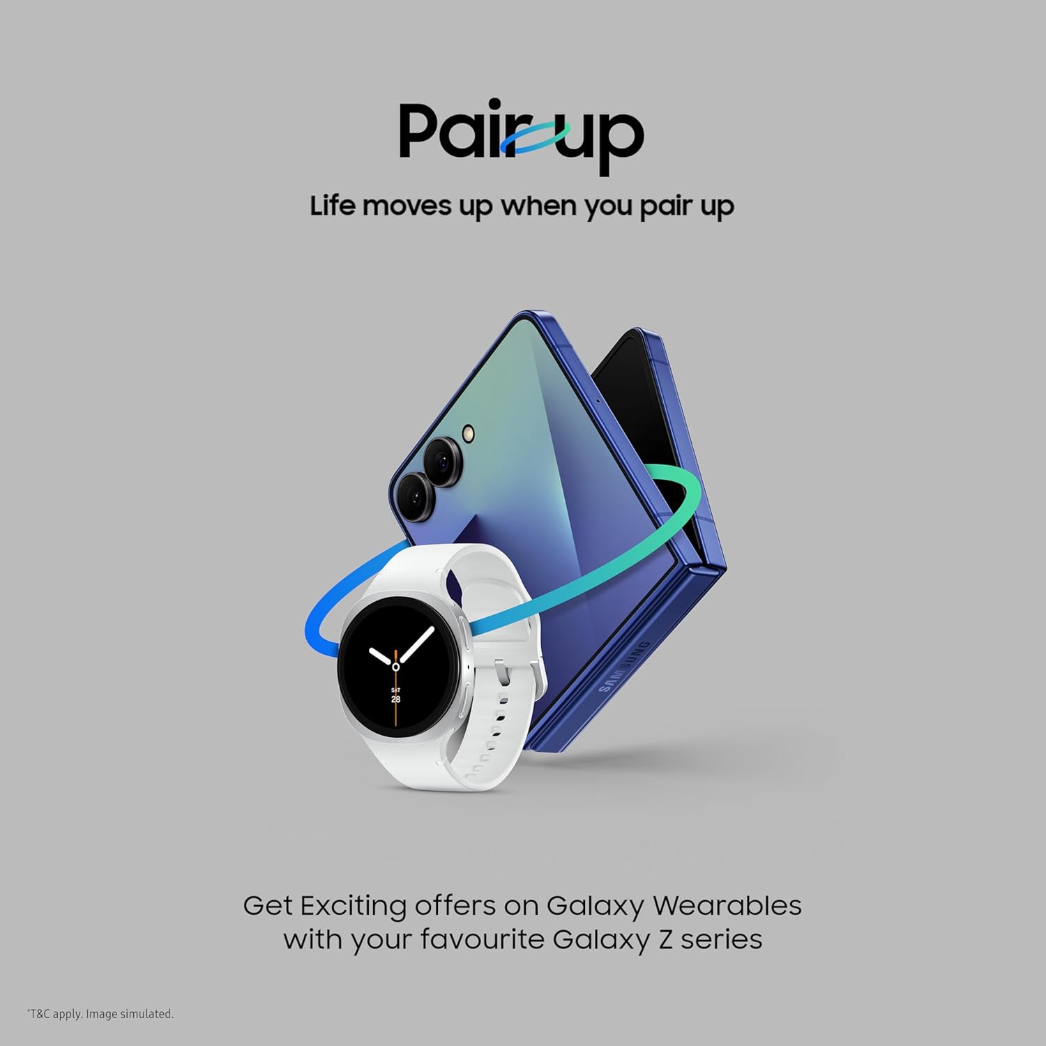 Samsung Galaxy Z Flip7 5G Smartphone with Galaxy AI (JetBlack, 12GB RAM, 256GB Storage), Ultra Sleek Design with 50MP High-Resolution Camera, Exynos 2500, Google Gemini Mahajan Electronics online