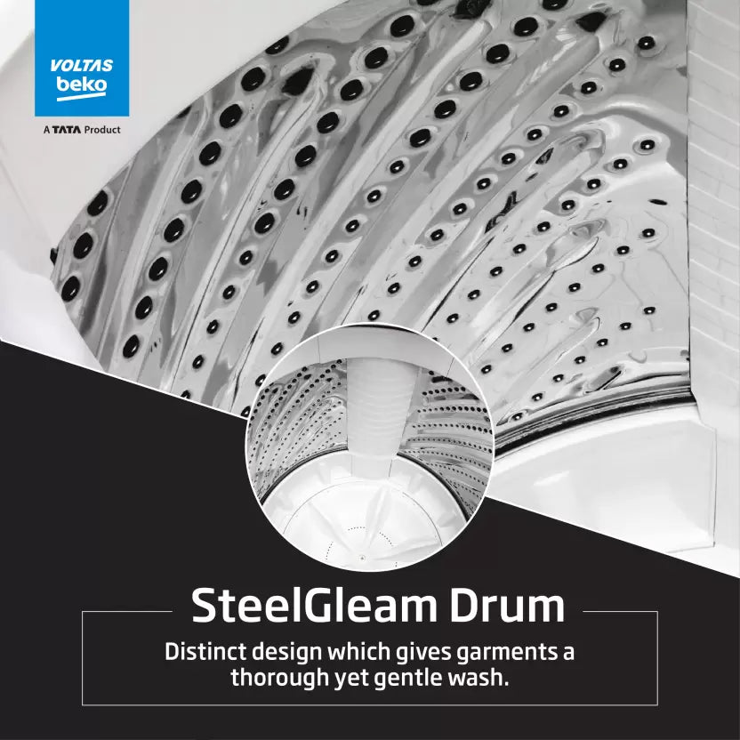 Voltas Beko WTL6504UEA/BPB 6.5 kg Fully Automatic Top Load Washing Machine Black Mahajan Electronics Online