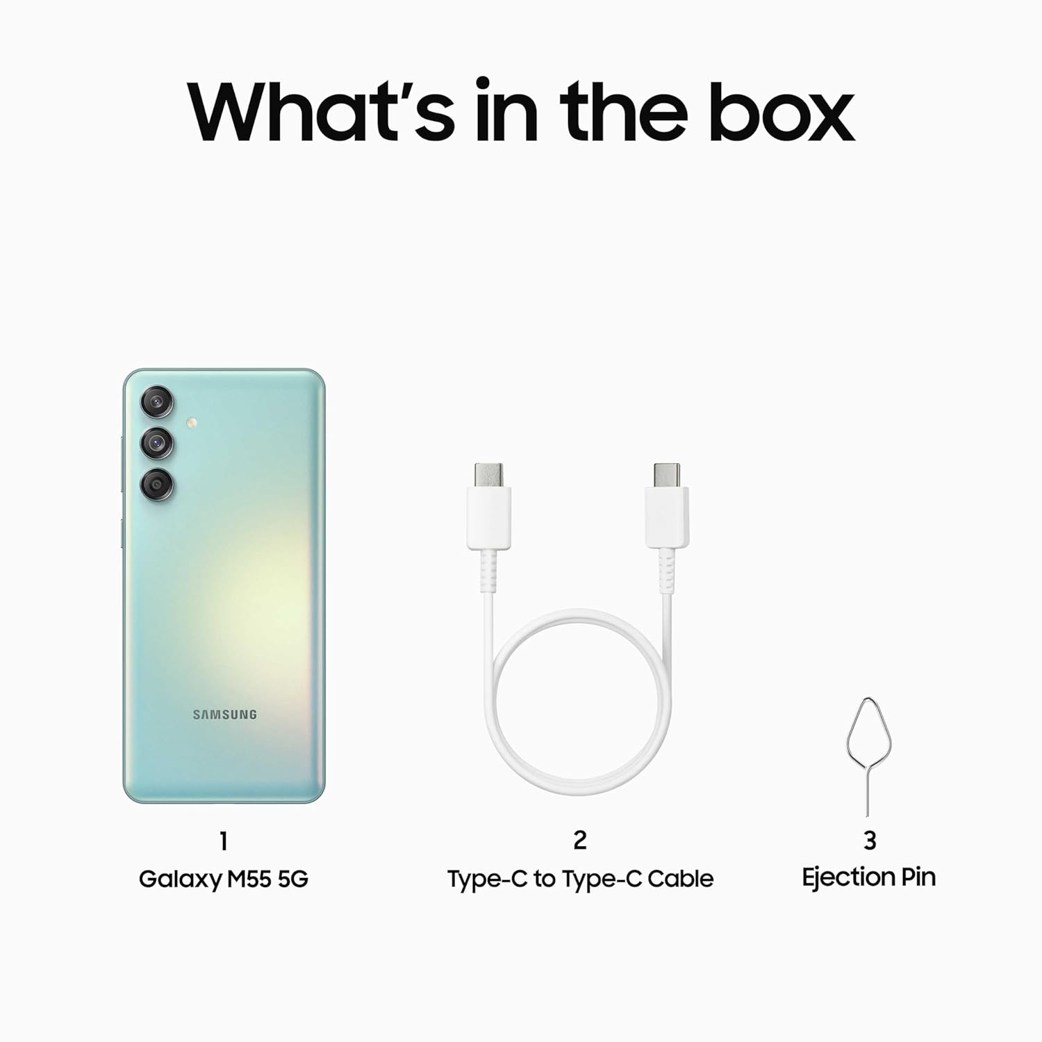 Samsung Galaxy M55 5G (Light Green,8GB RAM,128GB Storage) | 50MP Triple Cam| 5000mAh Battery Mahajan Electronics Online