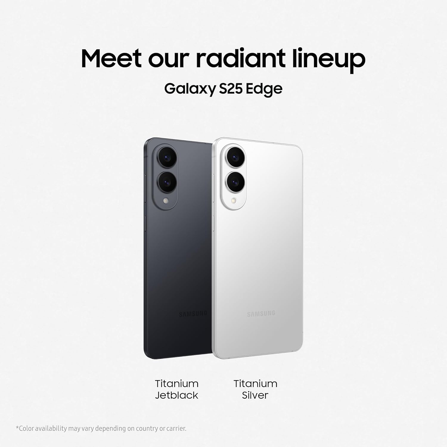 Samsung Galaxy S25 Edge 5G AI Smartphone (Titanium Silver, 12GB RAM, 512GB Storage) | Precision Built with Titanium | Ultra-Sleek and Premium with a 200 MP Camera | Snapdragon 8 Elite for Galaxy Mahajan Electronics Online