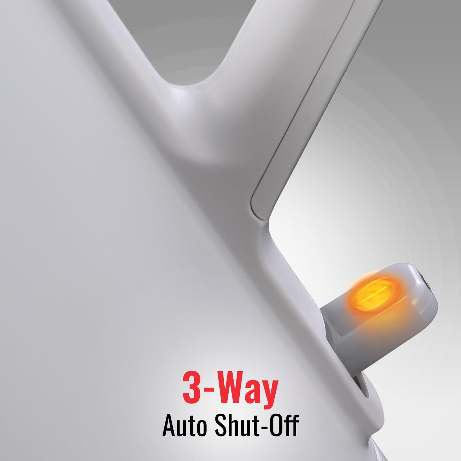 Sujata EK01 1.5 Litre Electric Kettle | 1500W | Stainless Steel | Strix Controller | 3-Way Auto Shut-Off | Cool Touch Body | 360° Swivel Base (White)