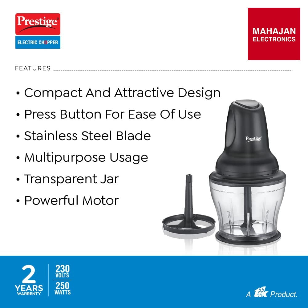 Prestige PEC 4.0 250 W Electric Chopper – Mahajan Electronics Online.