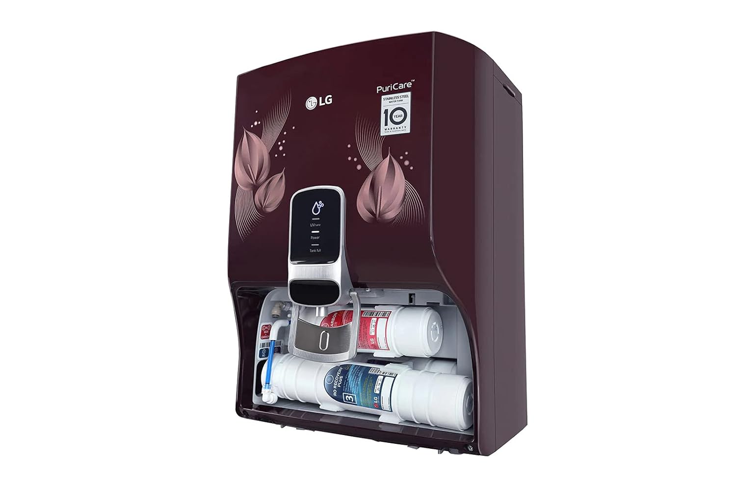 LG WW174NPC 8 L Dual Protection airtight Stainless Steel Tank with Multi Stage RO Filtration, EverFresh UV Plus, Digital Sterilizing Mahajan Electronics Online