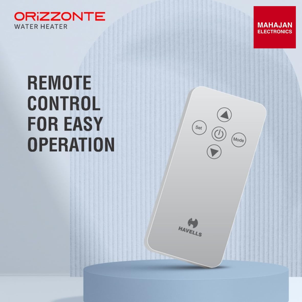 Havells Orizzonte GHWBORSWH025 25 L Storage Water Heater with Glass Coated Tank, Digital Display & Remote (White) – Mahajan Electronics Online.