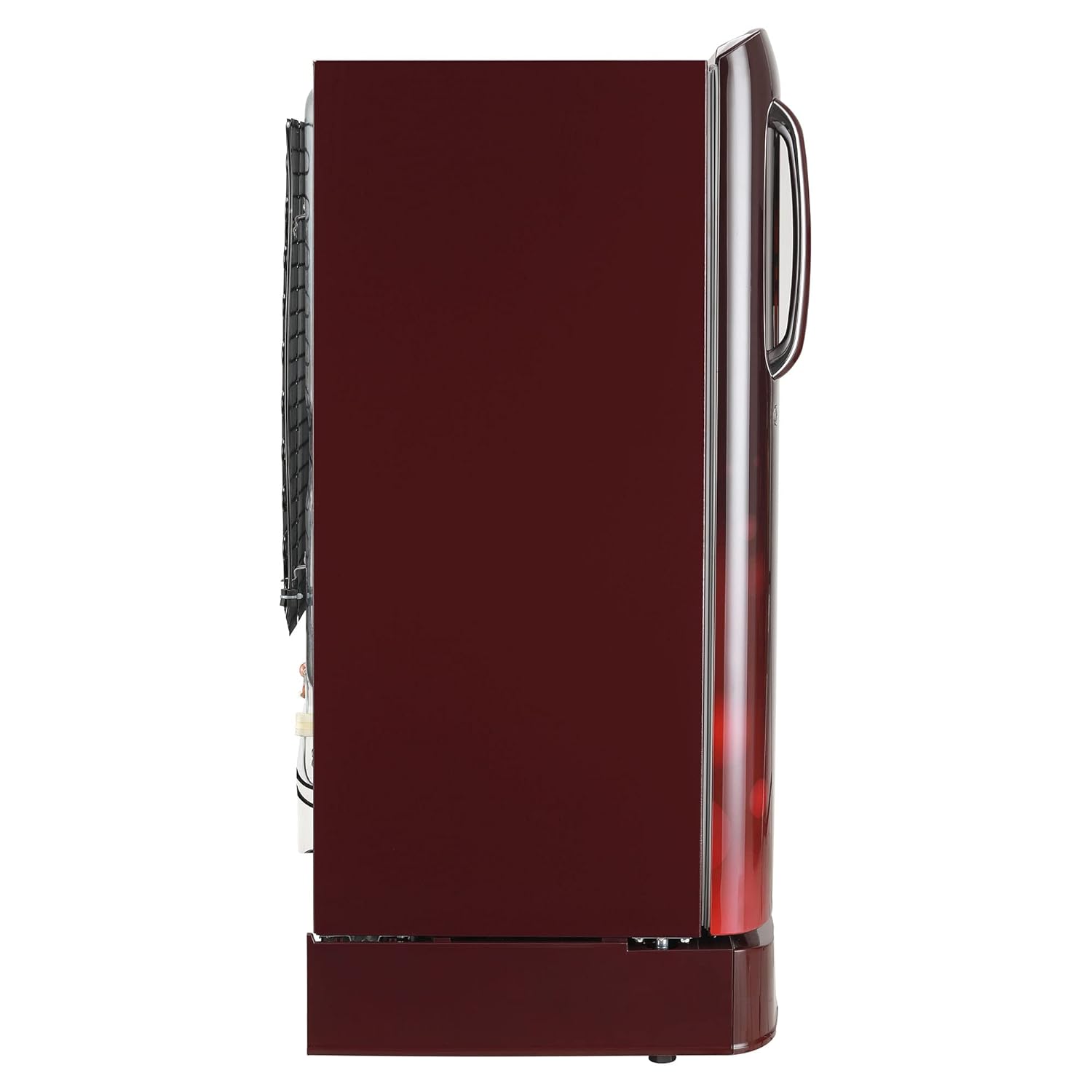 LG GL-D201ASCU 185 L 5 Star Inverter Direct-Cool Single Door Refrigerator ( Scarlet Charm, Base stand with drawer) LG
