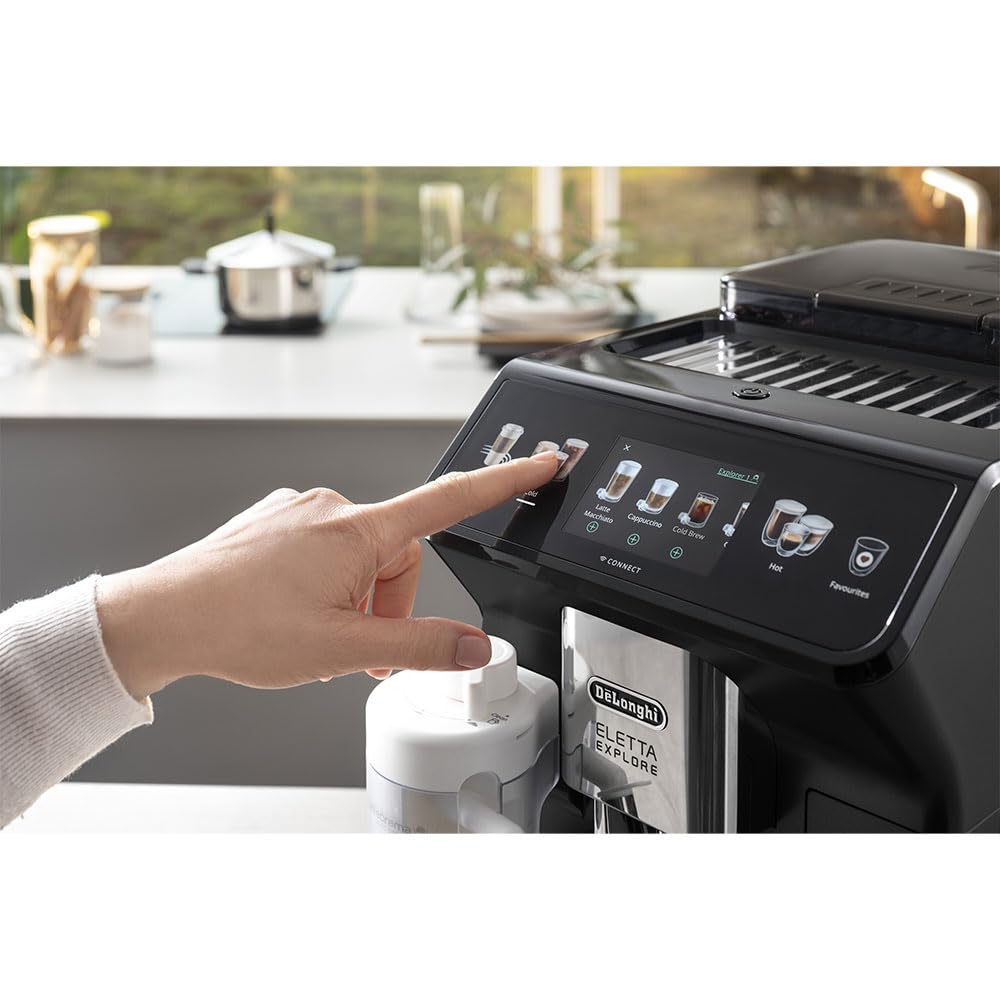 De'Longhi ECAM450.65.G - Eletta Explore|Bean to Cup - Fully Automatic Coffee Machine|Cold Brew Technology|50+ Hot & Cold Beverage Options Mahajan Electronics Online