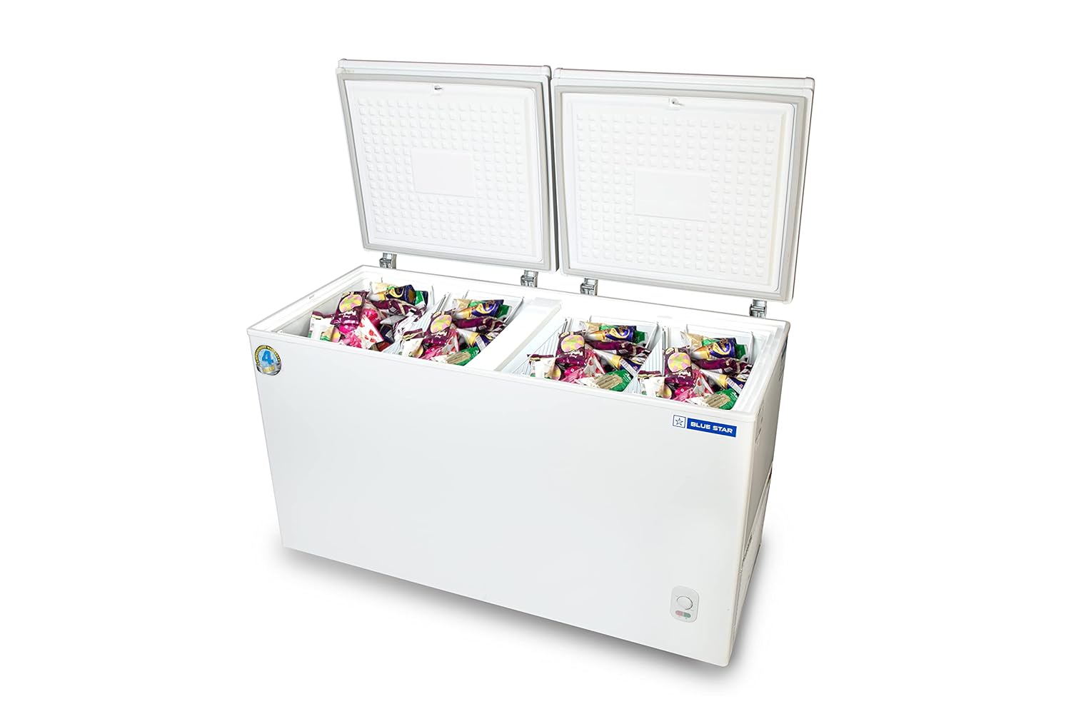 Blue Star CF3400MEW 401 Litres 3 Star Double Door Deep Freezer Mahajan Electronics Online