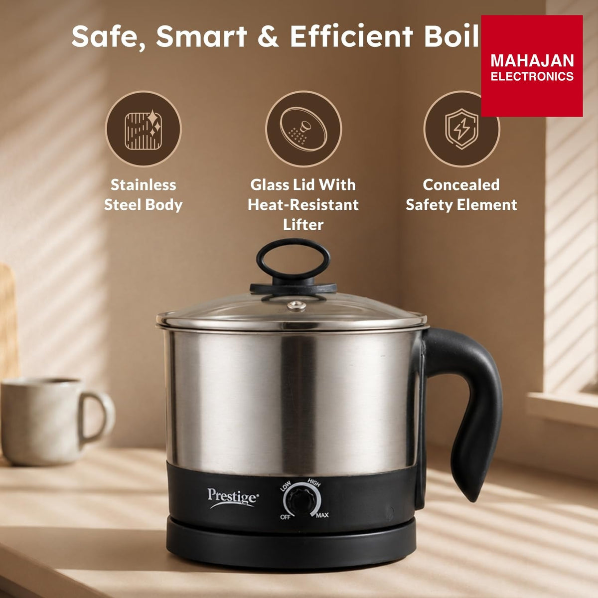 Prestige PMC 3.0 Plus Multi Kettle – Mahajan Electronics Online.