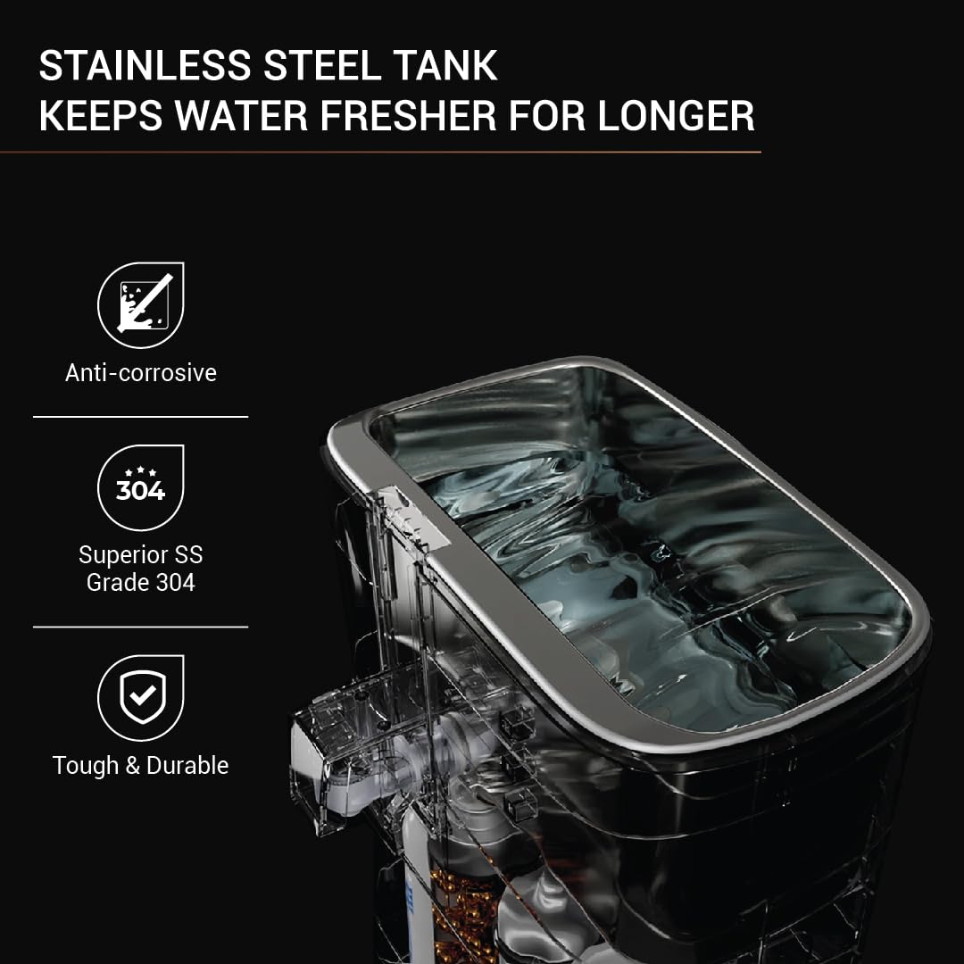 Aquaguard Superio WS RO+UV+SS Water Purifier with Patented Active Copper Technology & Stainless Steel Tank | Suitable for Borewell/Tanker/Municipal Water | GWPDSPRRS03B00 Mahajan Electronics Online