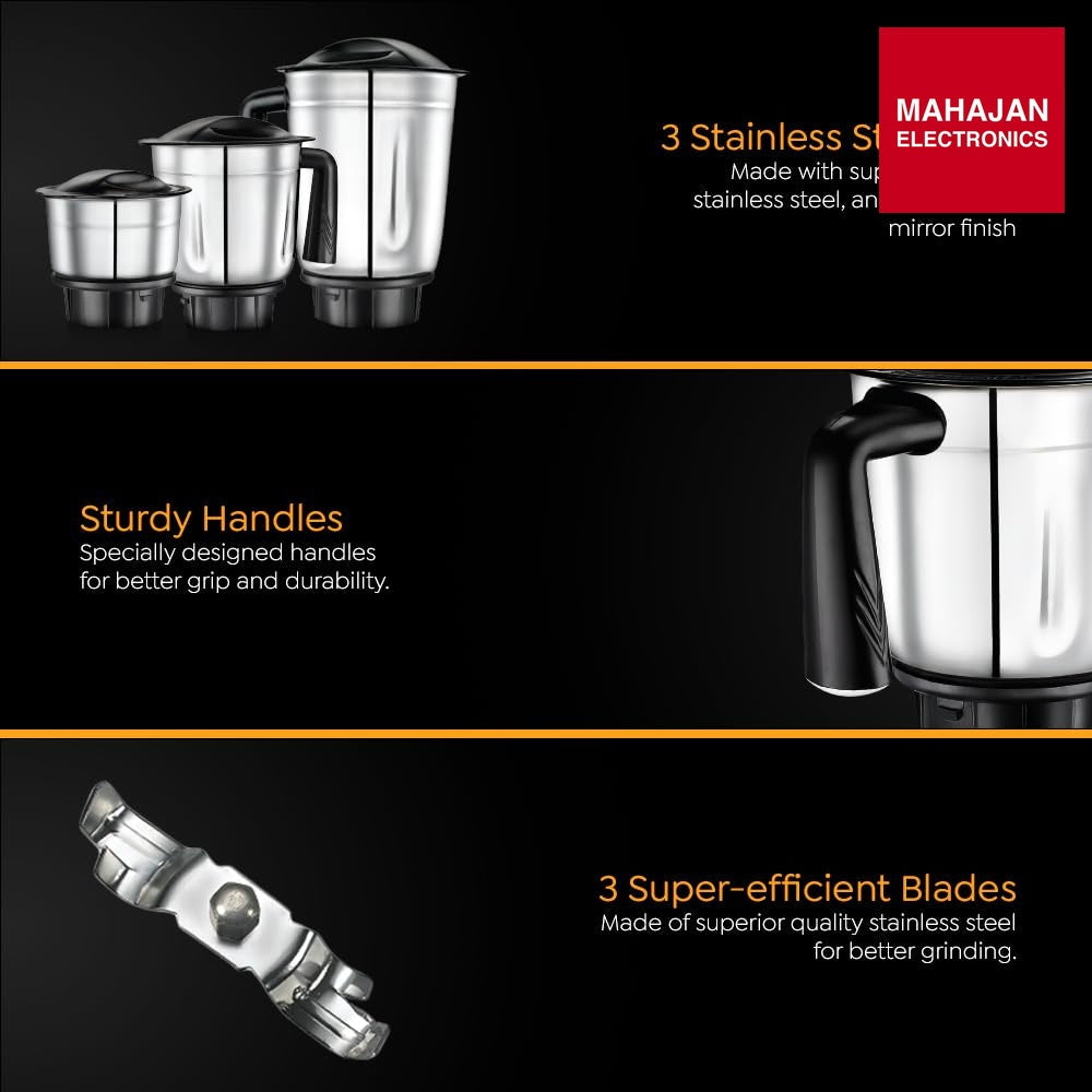 Prestige Superb Plus 500 W Mixer Grinder – Mahajan Electronics Online.