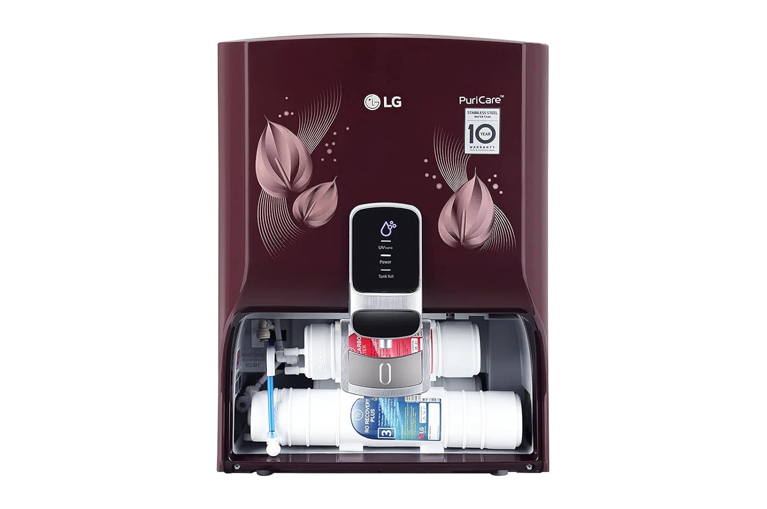 LG WW174NPC 8 L Dual Protection airtight Stainless Steel Tank with Multi Stage RO Filtration, EverFresh UV Plus, Digital Sterilizing Mahajan Electronics Online