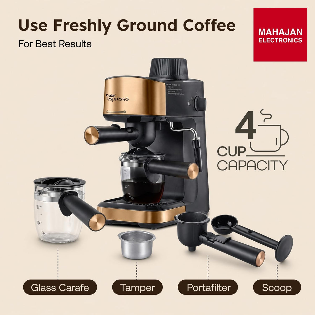 Prestige Espresso 800 W Coffee Maker – Mahajan Electronics Online.