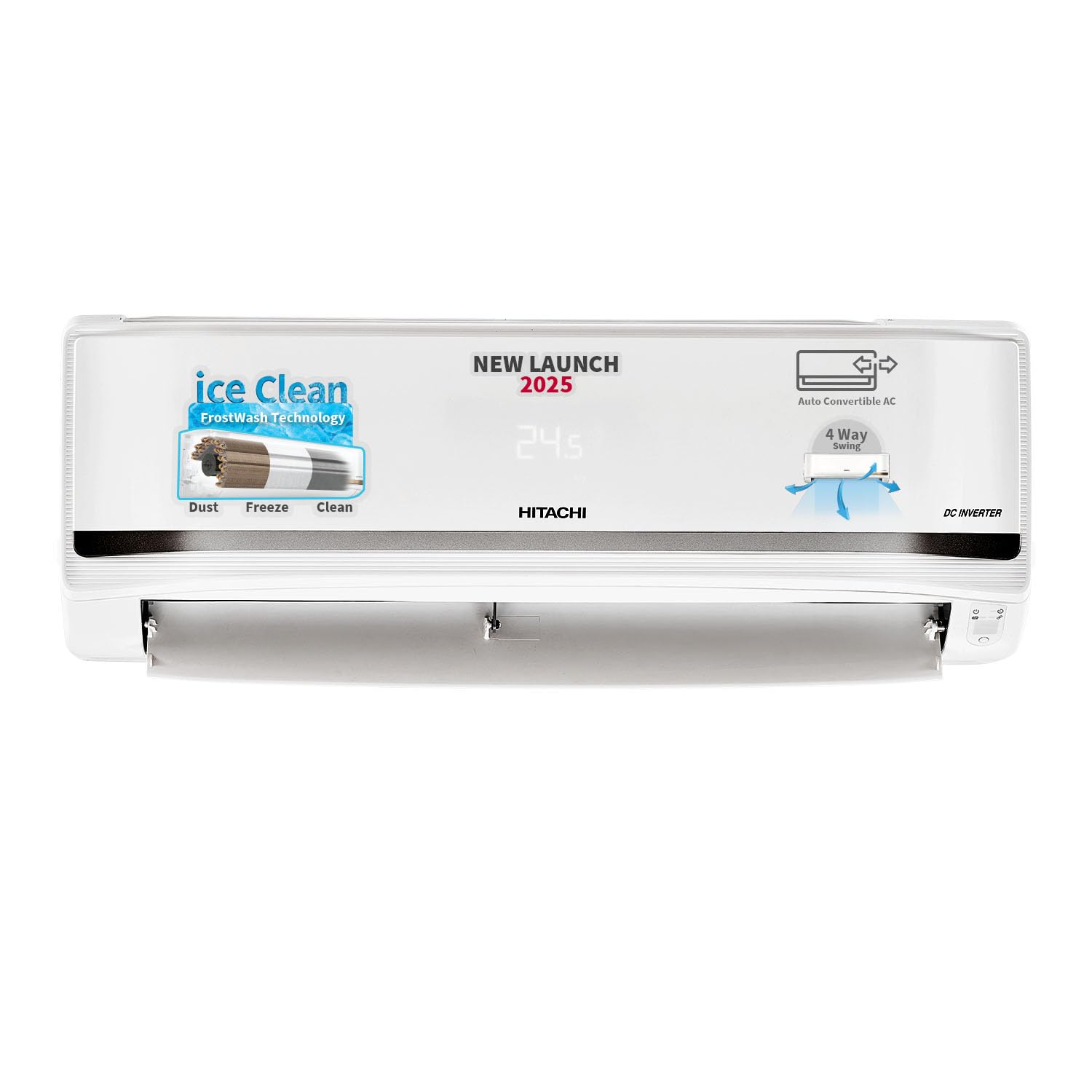 Hitachi RAS.V522PCBISH1 2 Ton Class 5 Star, 4-Way Swing, ice Clean Mahajan Electronics online