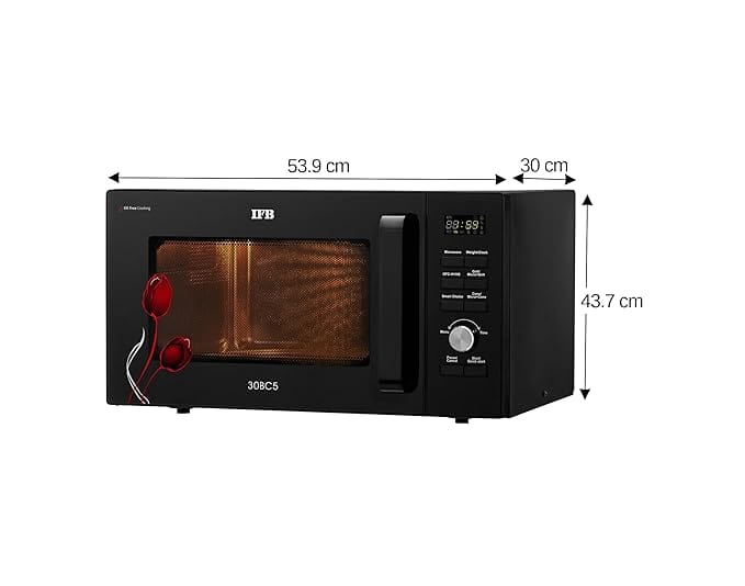 IFB 30BC5 30 Litre Convection Microwave Oven | Oil-Free Cooking | Steam Clean | 22 Auto Cook Menus | Black | Buy Online at Mahajan Electronics