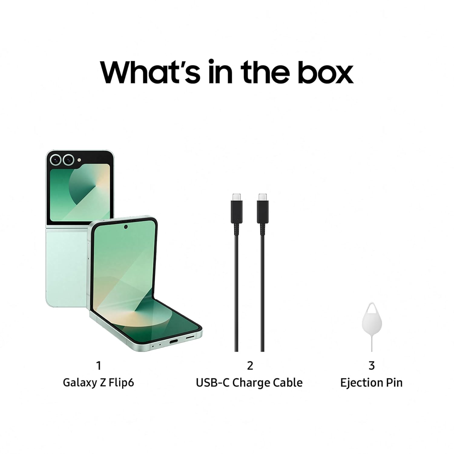 Samsung Galaxy Z Flip6 5G AI Smartphone (Mint, 12GB RAM, 512GB Storage) Mahajan Electronics Online
