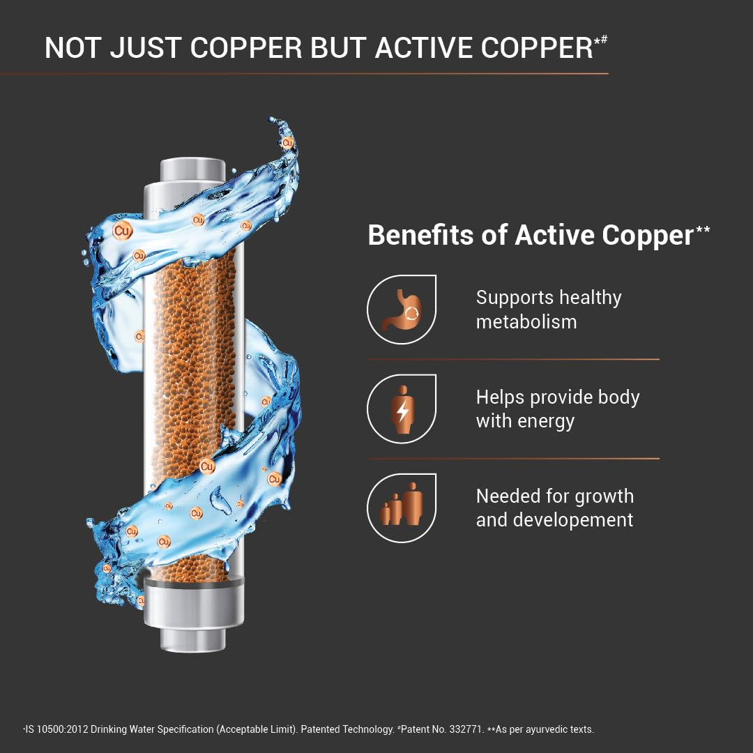 Aquaguard Superio WS RO+UV+SS Water Purifier with Patented Active Copper Technology & Stainless Steel Tank | Suitable for Borewell/Tanker/Municipal Water | GWPDSPRRS03B00 Mahajan Electronics Online