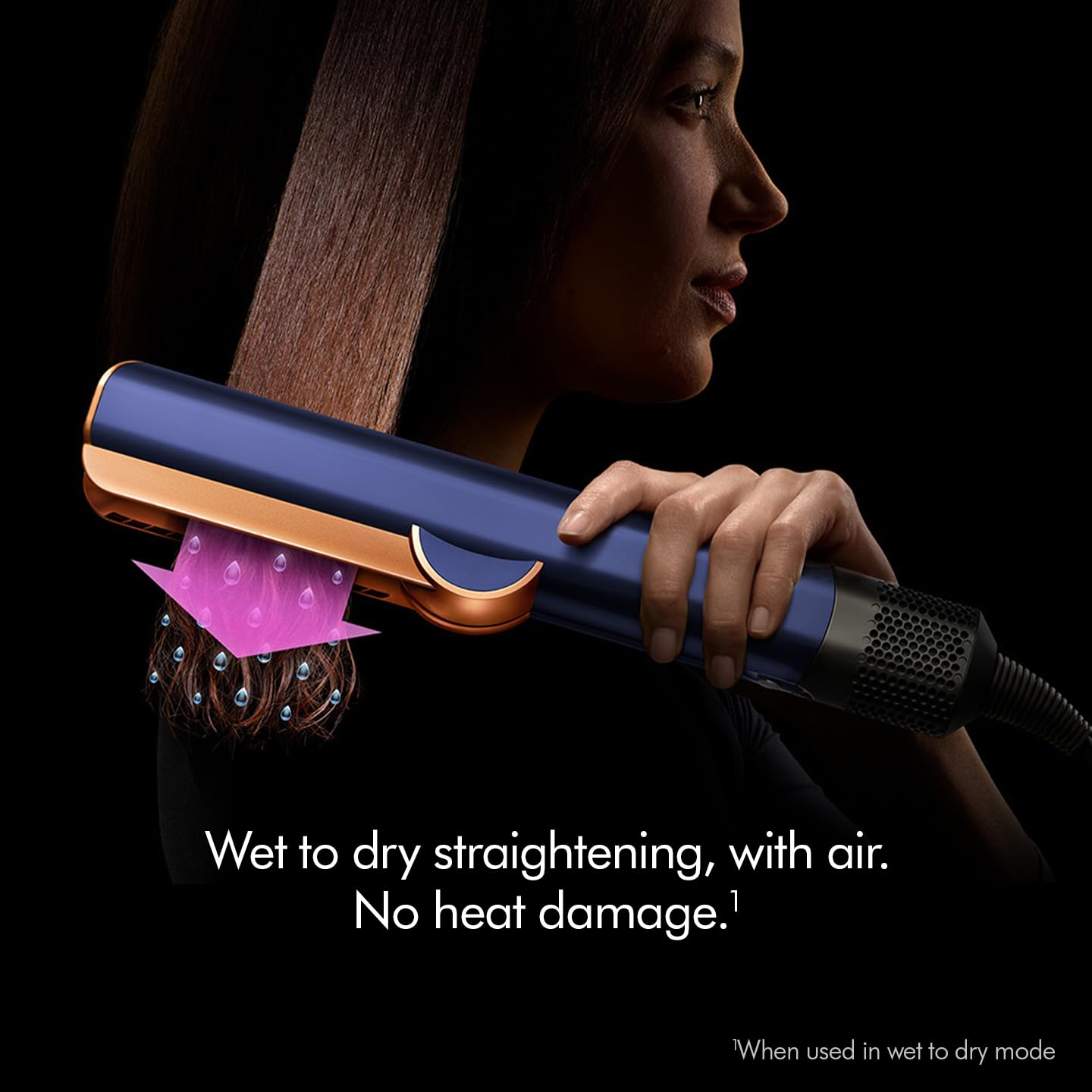 Dyson Airstrait™ Hair Straightener. Straightens hair from wet or dry - with air. No hot plates, no heat damage Mahajan Electronics Online