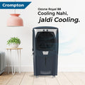 Crompton Ozone DACR-88 Royale Desert Air Cooler- 88L; with humidity control, Auto drain, Everlast Pump Mahajan Electronics Online