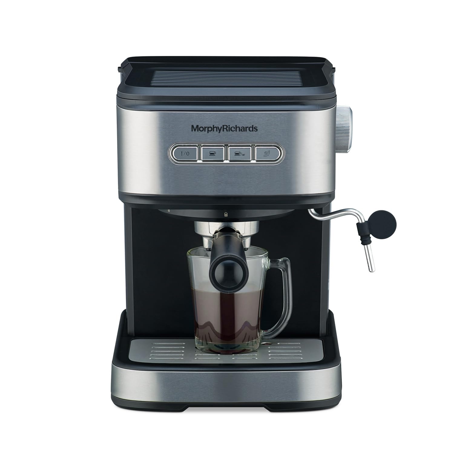 Buy Now Morphy Richards Impresso Coffee Making Machine Black Steel