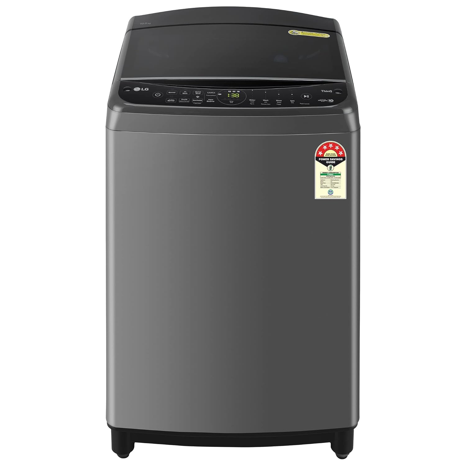 LG THD11NWM 11 Kg 5 Star Inverter Wi-Fi Fully-Automatic Top Load Washing Machine ( Middle Black, AIDD Technology) LG
